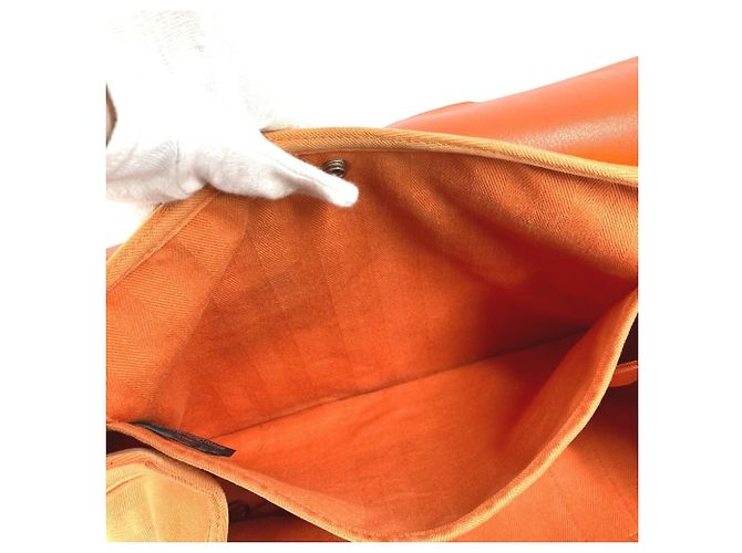 Hermès Valparaiso MM Handtasche Orange - Ansicht 13