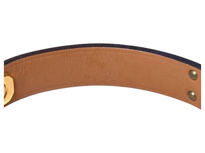 Hermès Hermes Navy Swift Leather Charm Bracelet Navy blue - view 13