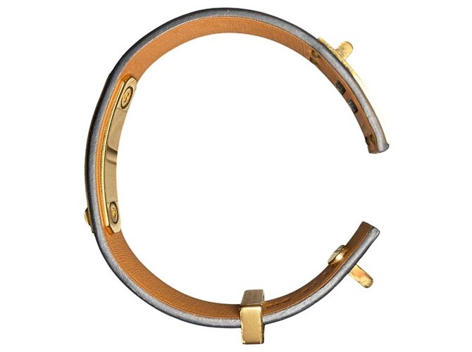 Hermès Hermes Navy Swift Leather Charm Bracelet Navy blue - view 6
