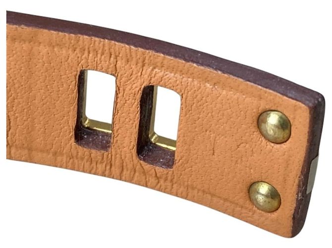 Bracciale charm con motivo a cuore As de Coeur di Hermès Marrone - vista 11