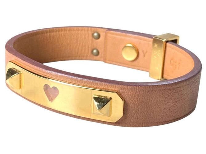 Bracciale charm con motivo a cuore As de Coeur di Hermès Marrone - vista 2