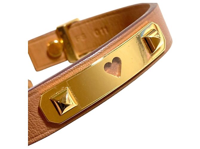 Bracciale charm con motivo a cuore As de Coeur di Hermès Marrone - vista 9
