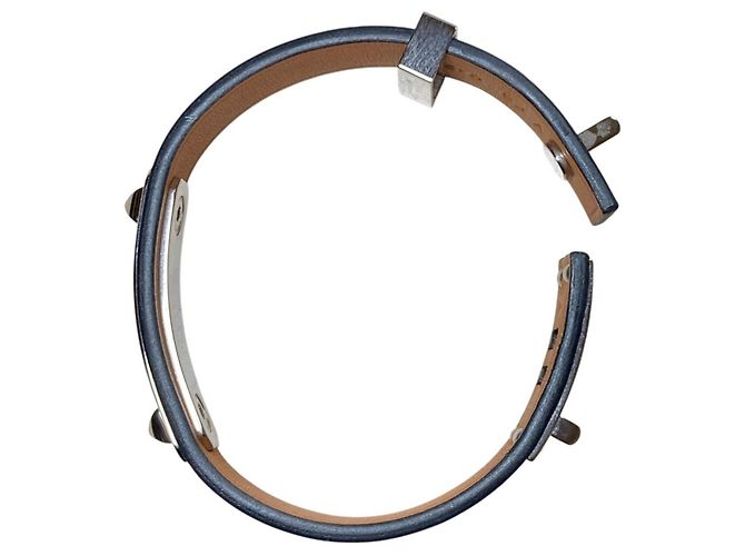 Bracciale charm As de Coeur con motivo a cuore Hermès Blu navy - vista 7