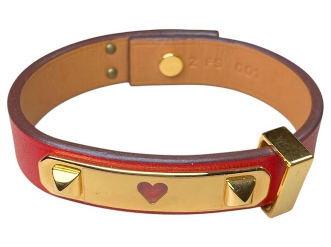 Pulsera charm con motivo de corazón As de Coeur de Hermès Roja - vista 3