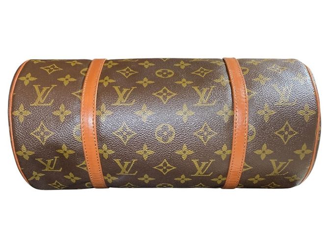 Borsa a mano Boston Roll Monogram Papillon 30 GM Louis Vuitton Marrone Monogramma - vista 3
