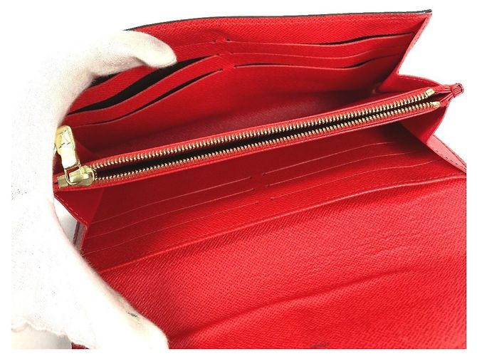 Portafoglio Lungo Bi-fold Sarah Monogramma Louis Vuitton Marrone Rosso - vista 11
