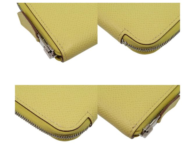 Monedero Azap Mini de Hermès en cuero Epsom amarillo - vista 5