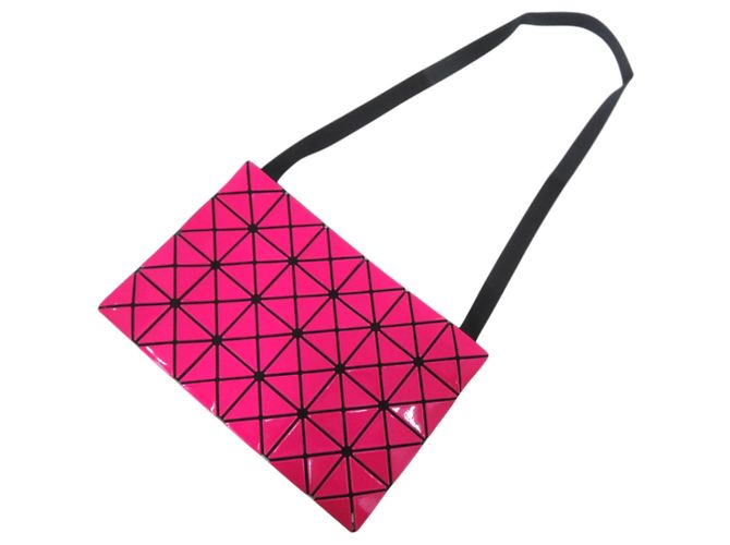 Borsa a Spalla Lucent BAOBAO Issey Miyake Nero Rosa - vista 3