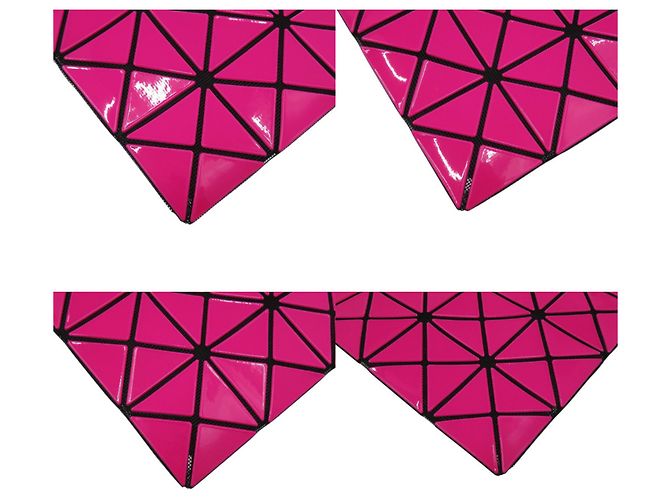 Borsa a Spalla Lucent BAOBAO Issey Miyake Nero Rosa - vista 4