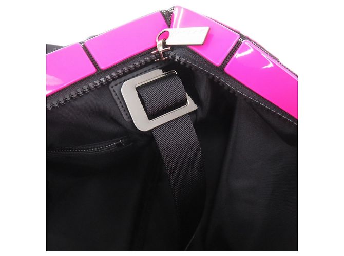 Borsa a Spalla Lucent BAOBAO Issey Miyake Nero Rosa - vista 5