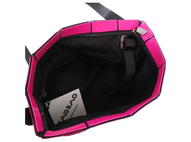Borsa a Spalla Lucent BAOBAO Issey Miyake Nero Rosa - vista 6