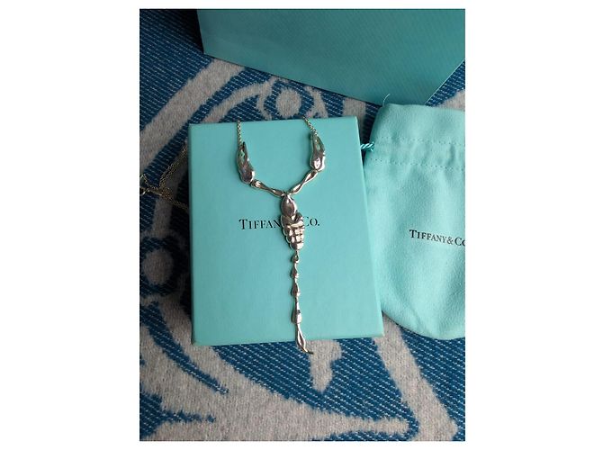 Tiffany & Co Collana in Argento Sterling Scorpione Elsa Peretti Silver hardware - vista 11