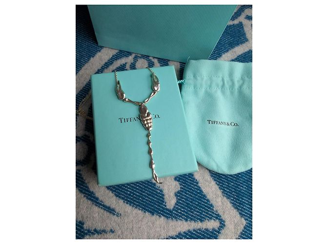 Tiffany & Co Collana in Argento Sterling Scorpione Elsa Peretti Silver hardware - vista 6