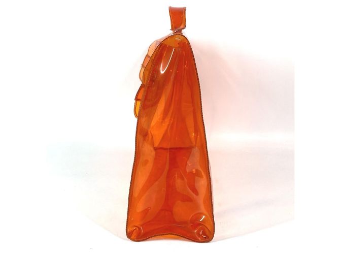 Hermès HERMES Vinyl Kelly Tote Handtasche Orange - Ansicht 12