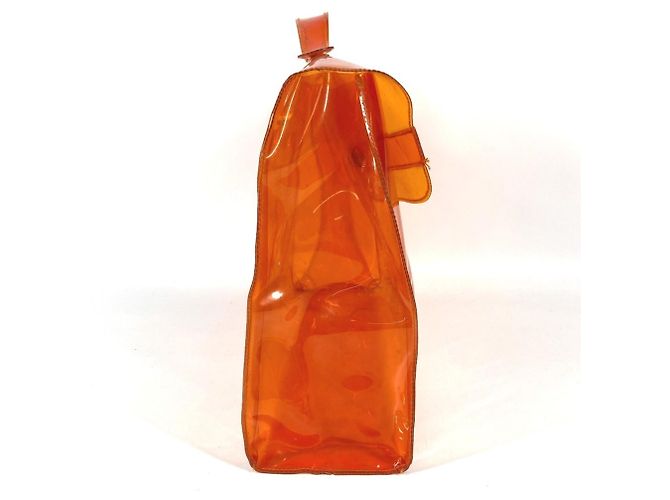 Hermès HERMES Vinyl Kelly Tote Handtasche Orange - Ansicht 13