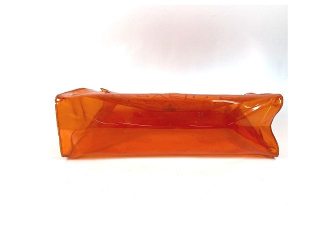 Hermès HERMES Vinyl Kelly Tote Handtasche Orange - Ansicht 14