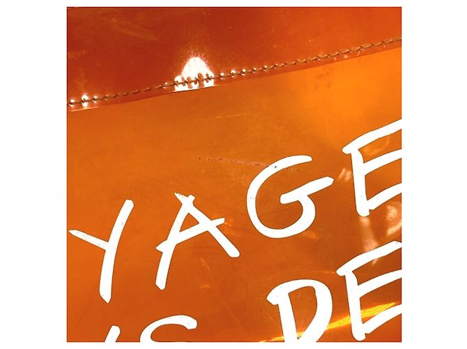 Hermès HERMES Vinyl Kelly Tote Handtasche Orange - Ansicht 2