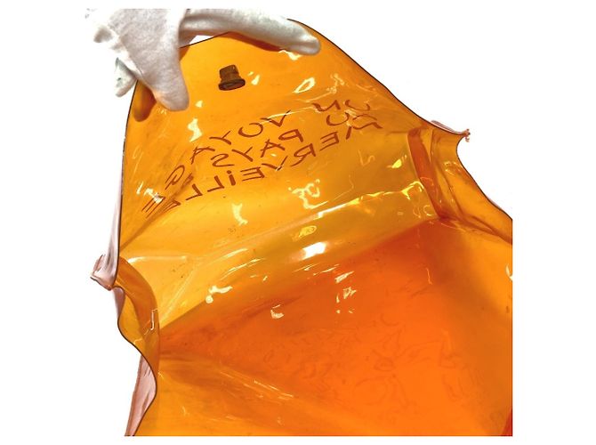 Hermès HERMES Vinyl Kelly Tote Handtasche Orange - Ansicht 4