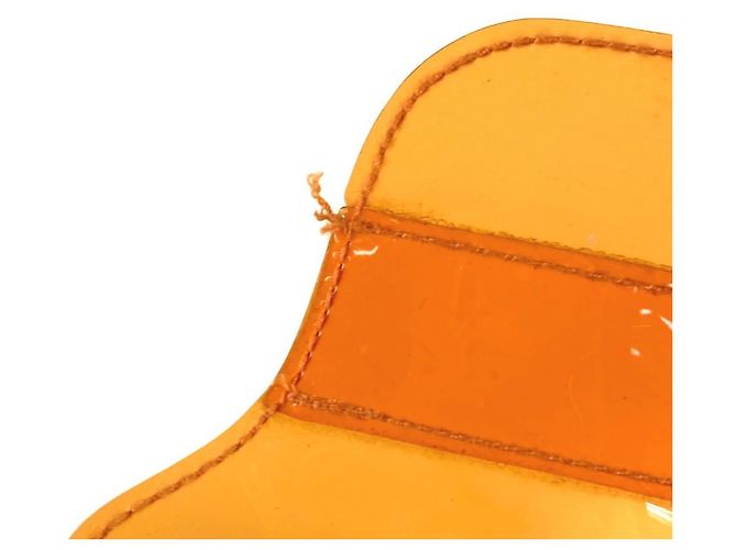 Hermès HERMES Vinyl Kelly Tote Handtasche Orange - Ansicht 5