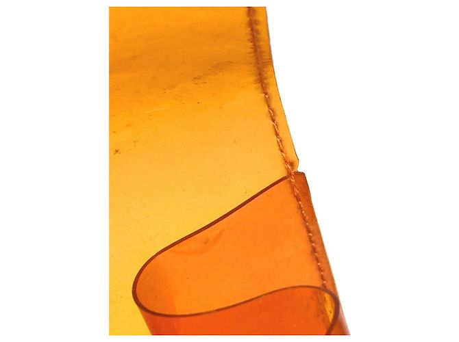 Hermès HERMES Vinyl Kelly Tote Handtasche Orange - Ansicht 7