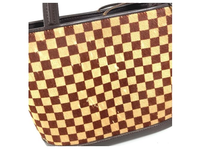 Borsa Tote Louis Vuitton Damier Sauvage Impala Marrone Beige - vista 13