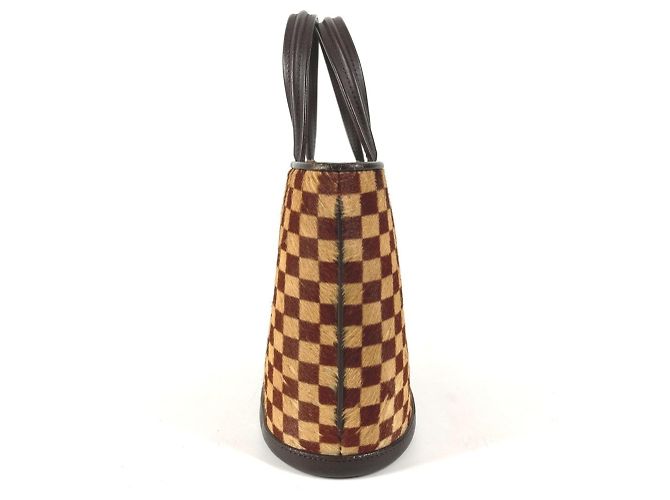 Borsa Tote Louis Vuitton Damier Sauvage Impala Marrone Beige - vista 3