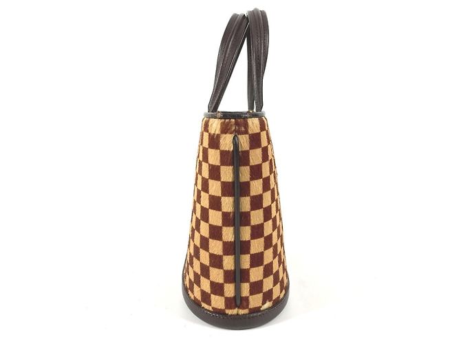 Borsa Tote Louis Vuitton Damier Sauvage Impala Marrone Beige - vista 4
