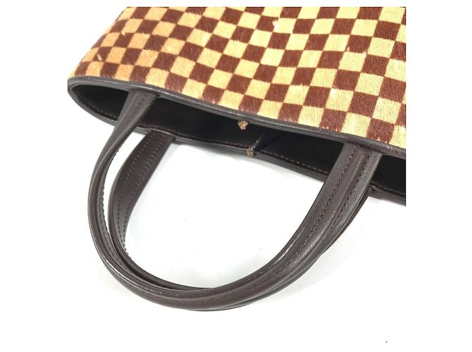 Borsa Tote Louis Vuitton Damier Sauvage Impala Marrone Beige - vista 8