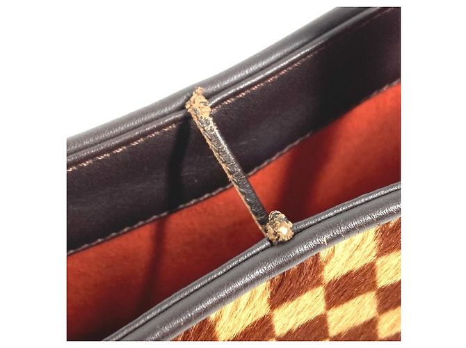 Borsa Tote Louis Vuitton Damier Sauvage Impala Marrone Beige - vista 9