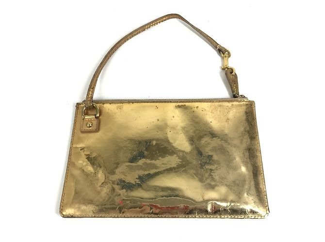 Borsa a mano Pochette Plat Miroir Monogram Louis Vuitton D'oro - vista 2