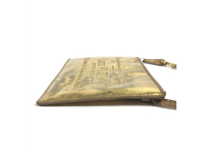 Borsa a mano Pochette Plat Miroir Monogram Louis Vuitton D'oro - vista 3