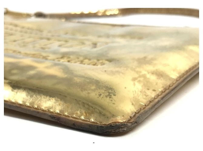 Borsa a mano Pochette Plat Miroir Monogram Louis Vuitton D'oro - vista 8