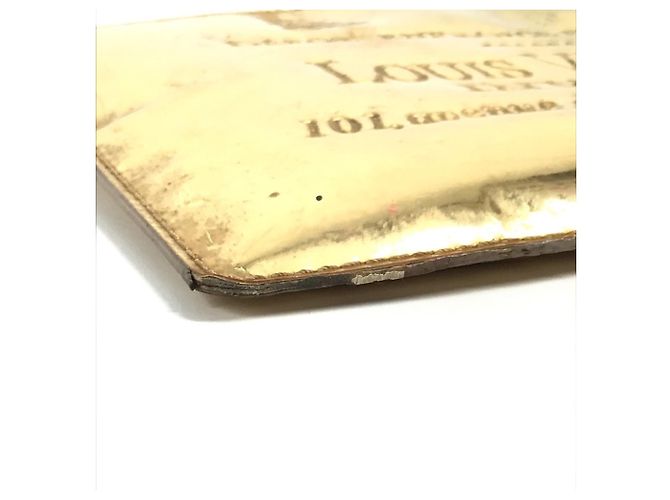 Borsa a mano Pochette Plat Miroir Monogram Louis Vuitton D'oro - vista 9