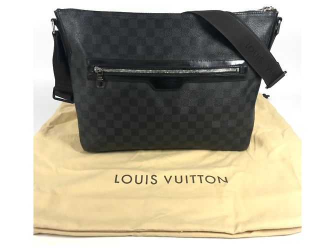 Borsa a Spalla Mick MM Damier Graphite Louis Vuitton Nero - vista 18