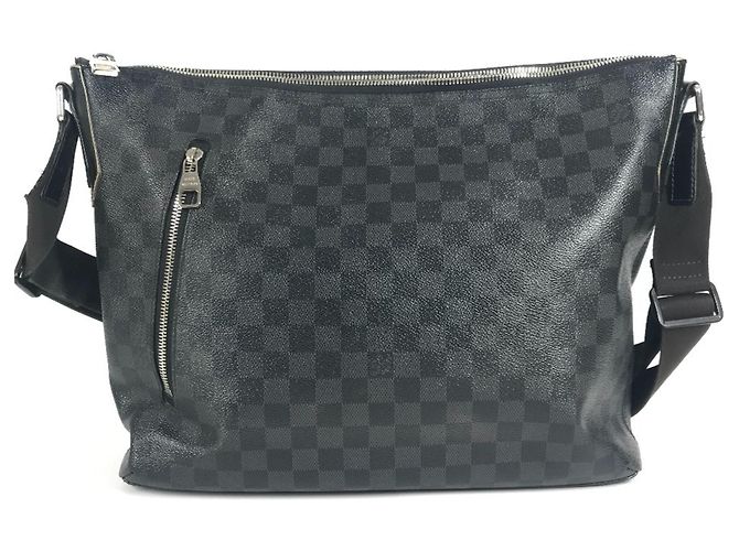 Borsa a Spalla Mick MM Damier Graphite Louis Vuitton Nero - vista 2