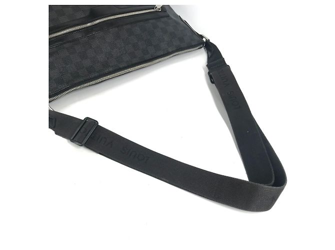 Borsa a Spalla Mick MM Damier Graphite Louis Vuitton Nero - vista 8