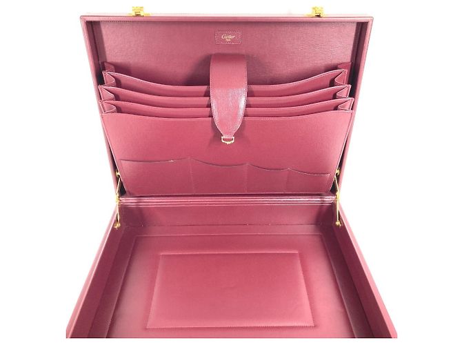 Borsa da lavoro in pelle con logo Must Line di Cartier - vista 13