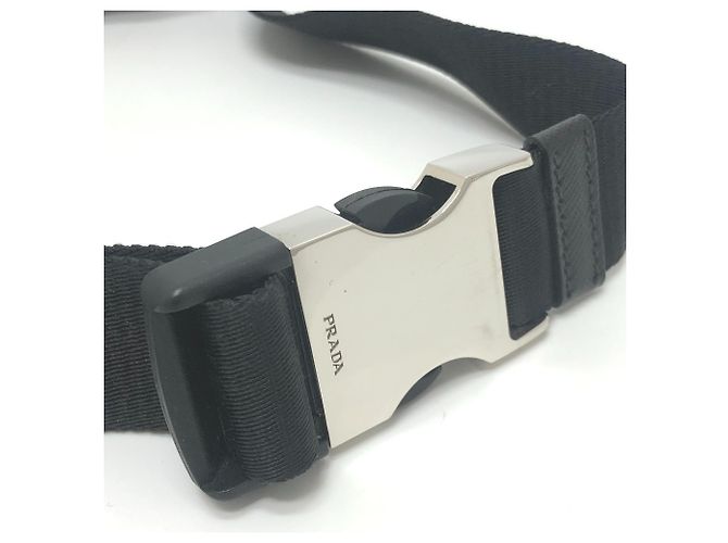 Borsa a vita Triangle Plate VL033 di Prada Nero - vista 12