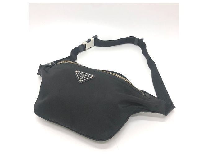 Borsa a vita Triangle Plate VL033 di Prada Nero - vista 3