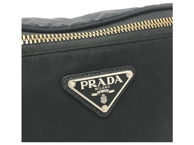 Borsa a vita Triangle Plate VL033 di Prada Nero - vista 7