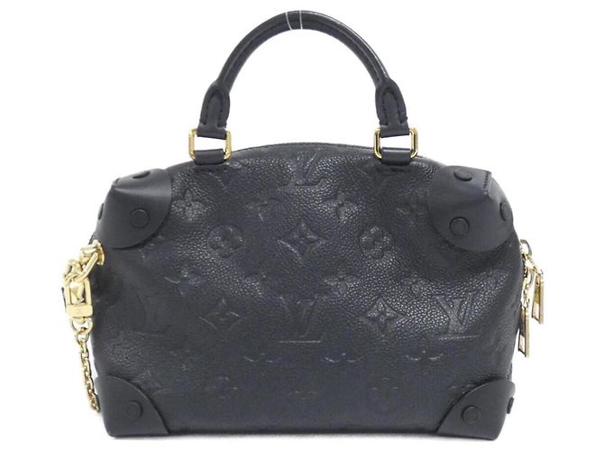 Borsa Petite Malle Souple Monogram Empreinte Louis Vuitton Nero - vista 2