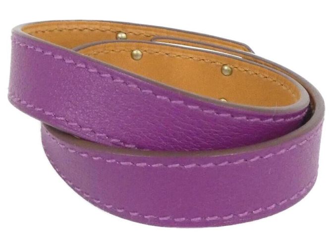 Bracciale Charm Double Tour Kelly di Hermès Porpora - vista 2