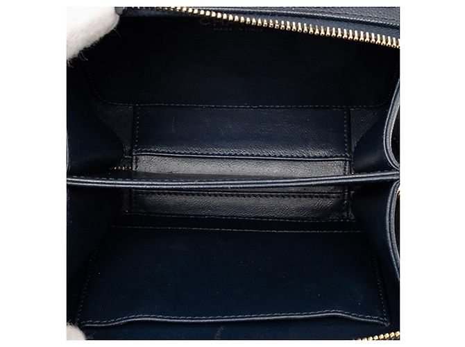 Chanel Blu Piccolo Astuccio Vanity Caviar CC Filigrana Blu navy - vista 4