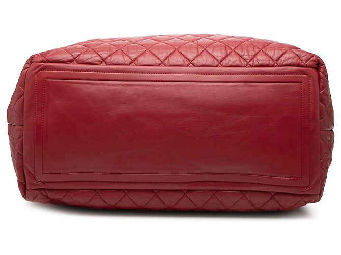 Chanel Rote große gesteppte Nylon umkehrbare Coco Cocoon Tasche - Ansicht 3