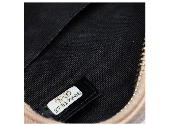 Chanel Caviar Beige CC Filigree Borsa a Spalla Rotonda - vista 6