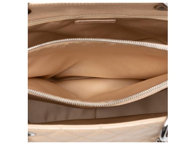 Chanel Gran Tote de Compras en Caviar Marrón Castaño Beige - vista 4