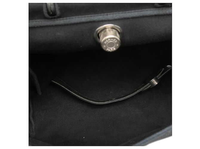 Hermès Schwarzer Toile Herbag GM Rucksack - Ansicht 4