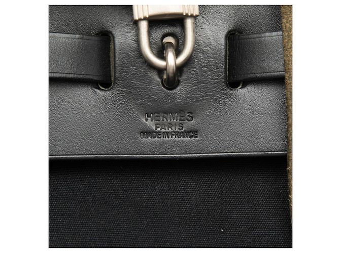 Hermès Schwarzer Toile Herbag GM Rucksack - Ansicht 5