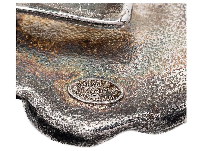 Cinturón de cadena Camelia de plata chapada de Chanel - vista 4
