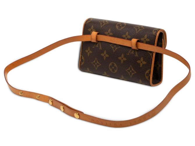 Pochette Florentine Monogramma Marrone Louis Vuitton - vista 2